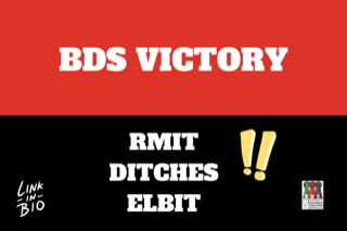 BDS VICTORY – RMIT DUMPS ELBIT