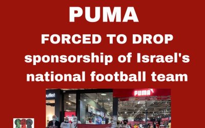 BDS Victory  – PUMA forced to drop sponsorship of Israeli Football Association